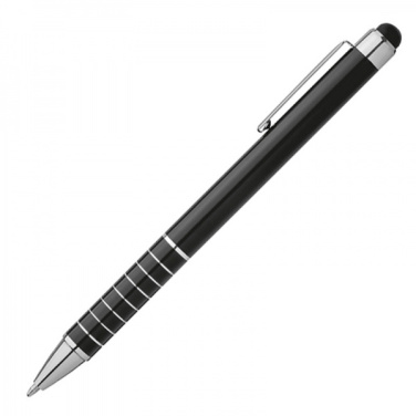 Logo trade promotional gift photo of: Metal ballpen with touch pen LUEBO