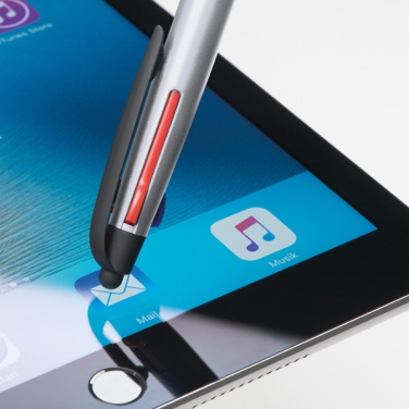 Logo trade promotional giveaway photo of: Plastic ballpen 3in1 BOGOTA