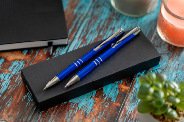 Logotrade corporate gift image of: Metal writing set CLAREMONT