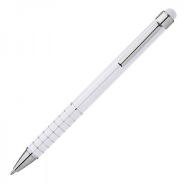 Logo trade advertising products image of: Metal ballpen with touch pen LUEBO