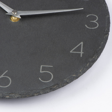 Logo trade advertising products image of: Slate wall clock GRAZ