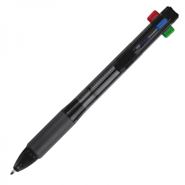 Logo trade corporate gift photo of: Plastic ballpen 4in1 NEAPEL