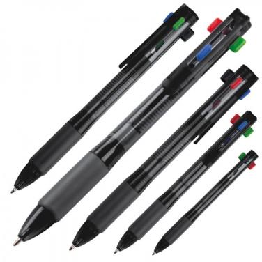 Logo trade advertising products picture of: Plastic ballpen 4in1 NEAPEL