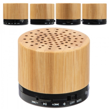 Logo trade advertising products picture of: Bamboo bluetooth speaker FLEEDWOOD