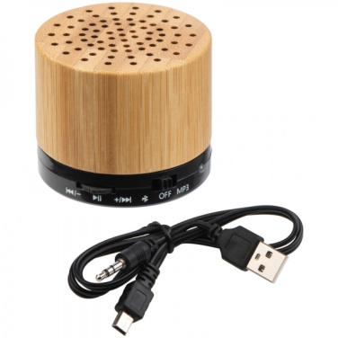 Logotrade promotional items photo of: Bamboo bluetooth speaker FLEEDWOOD