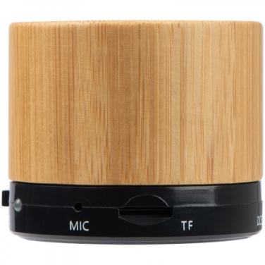Logo trade promotional items image of: Bamboo bluetooth speaker FLEEDWOOD