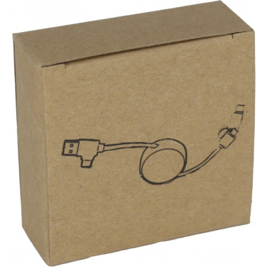 Logotrade promotional gifts photo of: Bamboo charging cable GRONINGEN