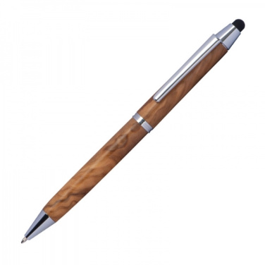 Logo trade promotional product photo of: Wooden ballpen with touch function ERFURT