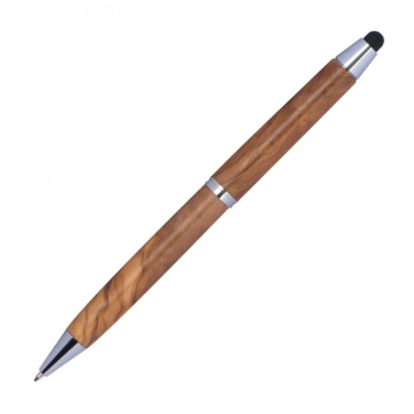 Logotrade promotional merchandise image of: Wooden ballpen with touch function ERFURT