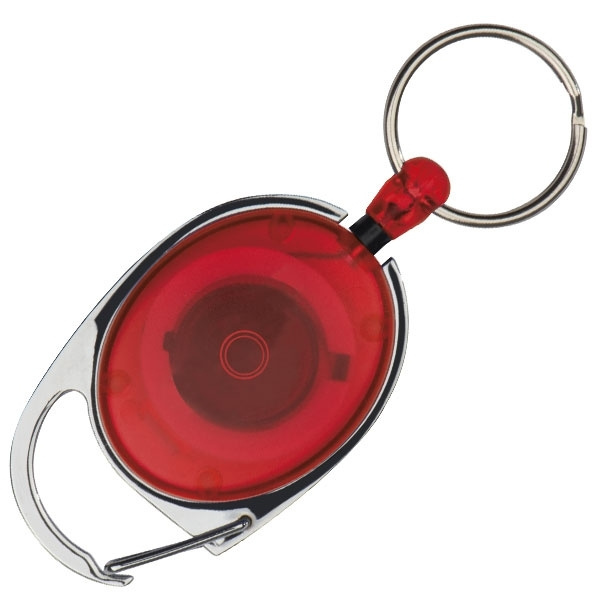 Logo trade promotional merchandise image of: Ski-Pass with Carabiner Keyring EMPLOYEE