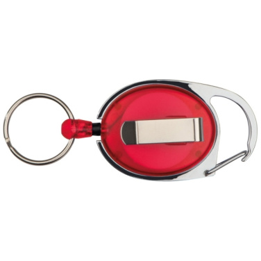 Logo trade promotional merchandise image of: Ski-Pass with Carabiner Keyring EMPLOYEE