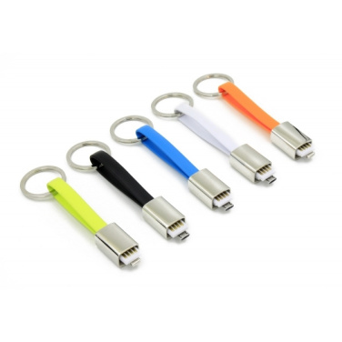 Logotrade advertising product image of: Data transfer cable and keyring