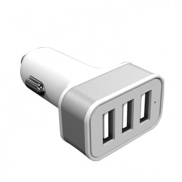 Logo trade promotional items image of: Car Charger with 3 USB ports