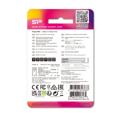 Logotrade promotional gift image of: Pendrive silicon power F80 2.0