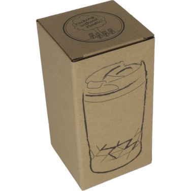 Logo trade promotional giveaway photo of: Stainless steel mug with lid ROMA 250 ml