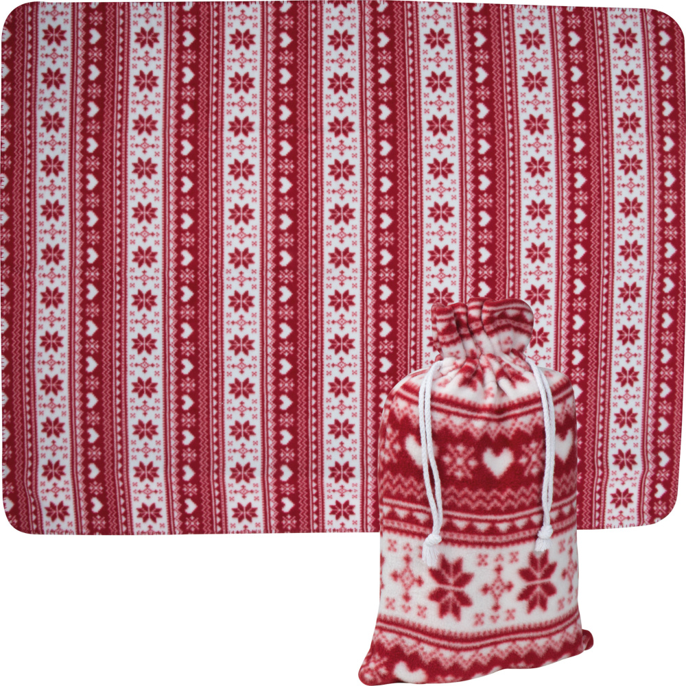 Logotrade promotional gift image of: Christmassy blanket DEBRECEN