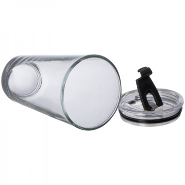 Logo trade promotional product photo of: Glass mug with lid WATTENSCHEID 400 ml