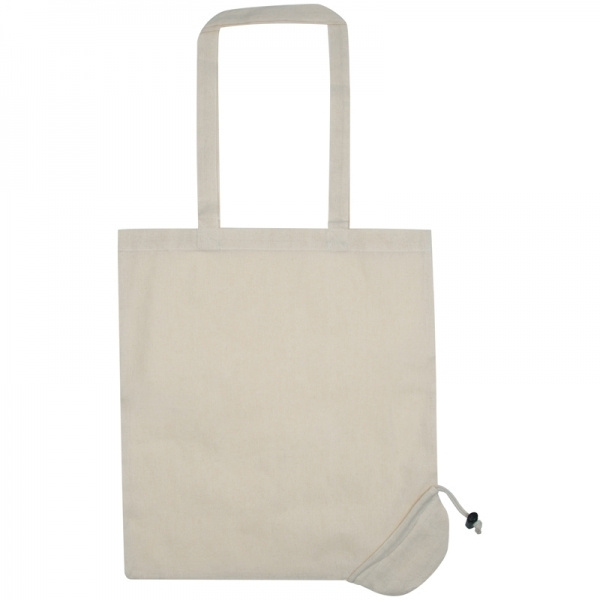 Logotrade promotional gift picture of: Foldable cotton bag KLEHOLM