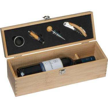 Logotrade promotional merchandise picture of: Wooden wine box SAINT-ETIENNE