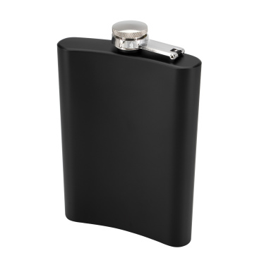 Logotrade promotional product image of: Hip flask OLYMPOS Schwarzwolf
