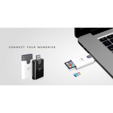 Logotrade promotional gift picture of: MicroSD and SD card reader Silicon Power Combo 3.1