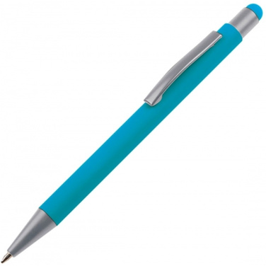 Logo trade business gift photo of: Metal ballpen touch pen soft touch SALT LAKE CITY