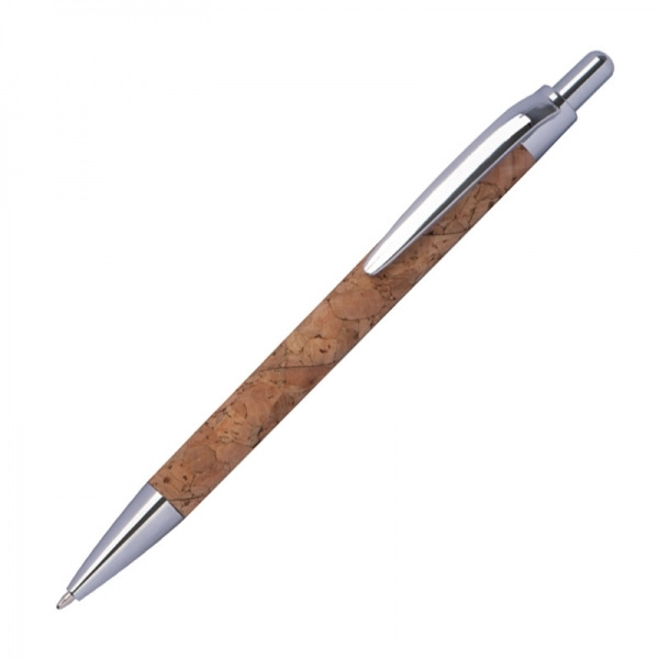Logo trade promotional item photo of: Cork pen KINGSWOOD