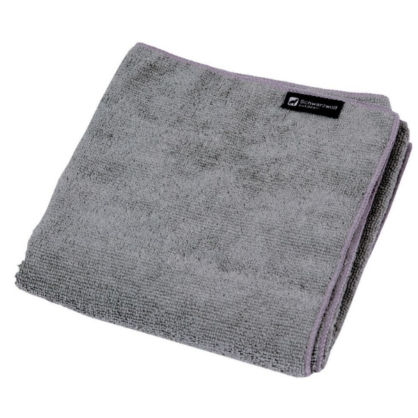 Logo trade promotional merchandise image of: Towel LOBOS Schwarzwolf