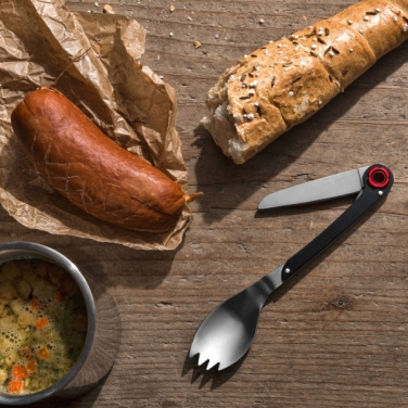 Logotrade advertising product image of: Multifunctional spoon LATEMAR Schwarzwolf