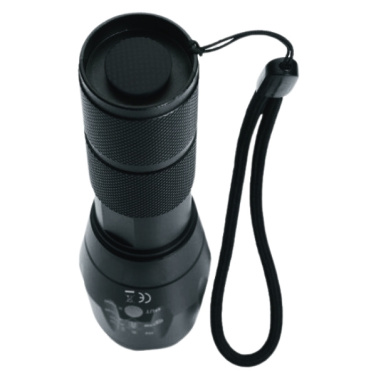 Logo trade corporate gift photo of: Flashlight ANTELAO Schwarzwolf