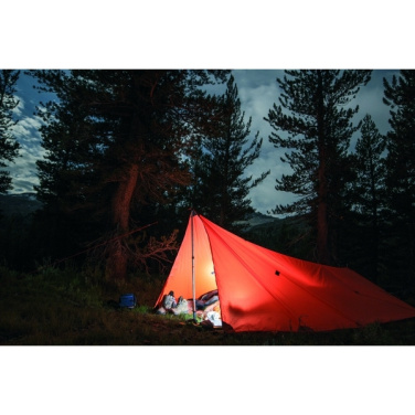 Logo trade promotional giveaways image of: Flashlight ANTELAO Schwarzwolf