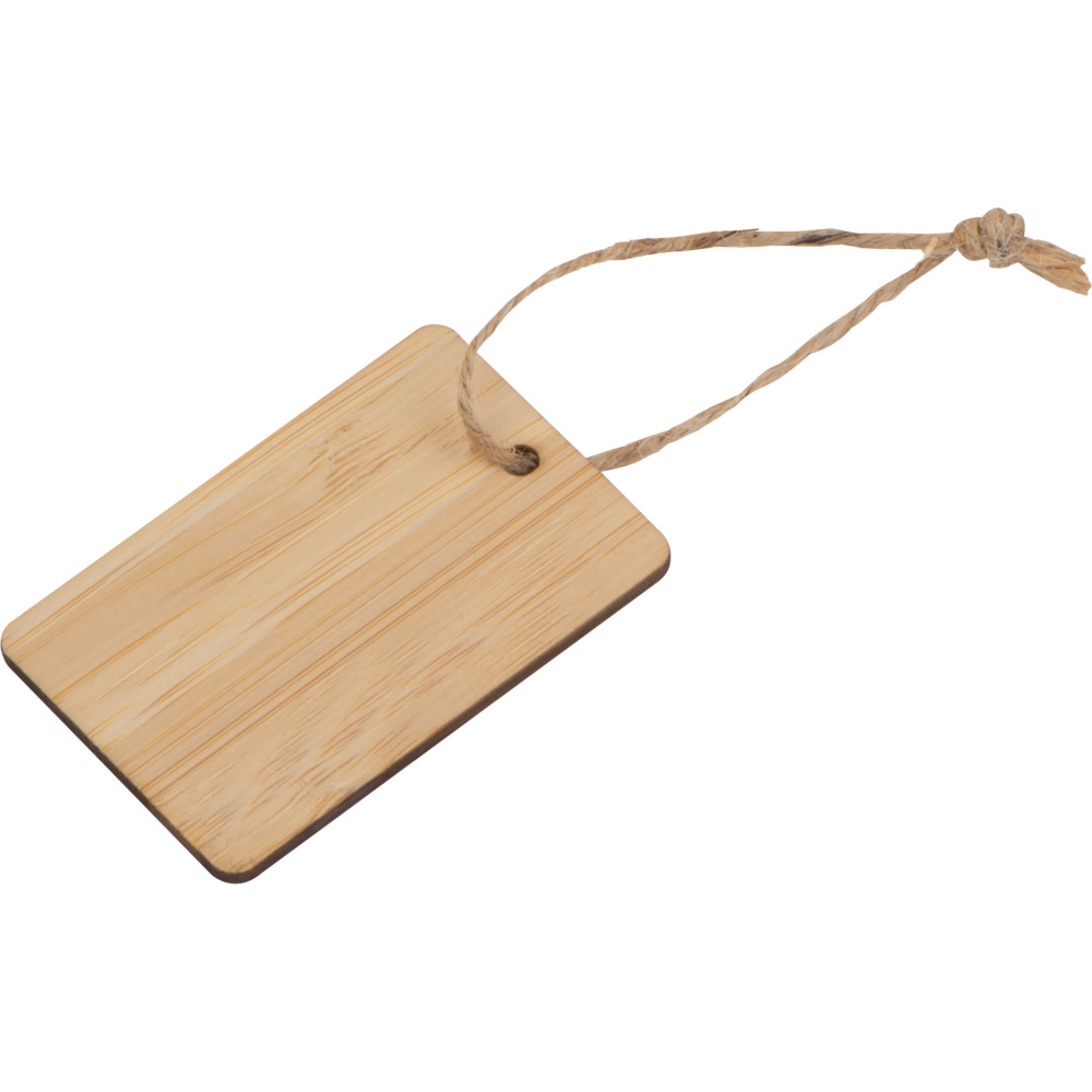 Logo trade corporate gift photo of: Bamboo Pendant SALAMANCA