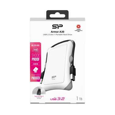 Logo trade promotional item photo of: Hard Disc Silicon Power Armor A30 1TB
