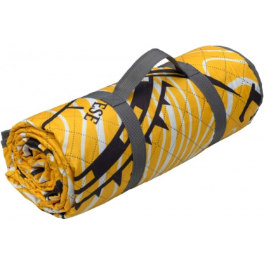 Logo trade promotional product photo of: Foldable picnic blanket ALVERNIA Schwarzwolf