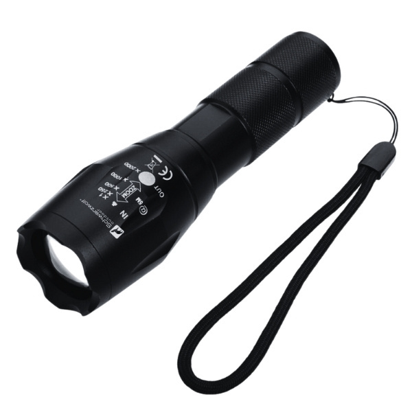Logotrade promotional items photo of: Flashlight DELGADA Schwarzwolf