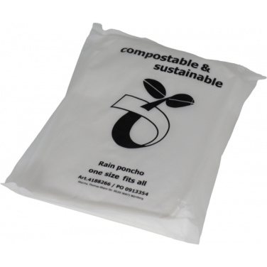 Logo trade promotional giveaways image of: Rain poncho FLEURUS
