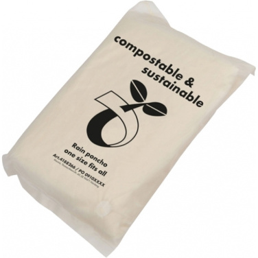 Logo trade business gifts image of: Rain poncho FLEURUS