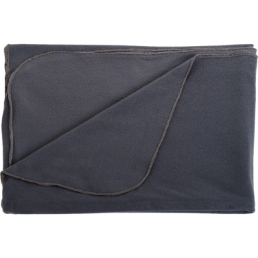 Logo trade promotional merchandise photo of: Blanket BRISA Schwarzwolf