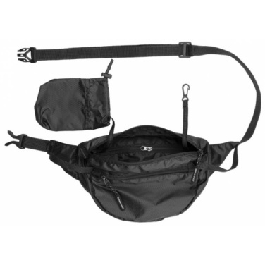 Logo trade promotional giveaway photo of: Waist bag MOBILA Schwarzwolf