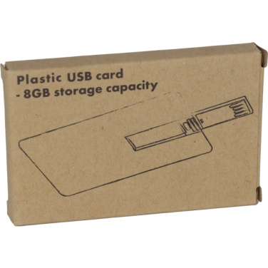 Logotrade promotional merchandise picture of: USB Card SLOUGH 8 GB