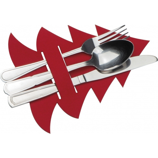 Logo trade advertising products picture of: Cutlery pad in Christmas tree shape DUFFEL