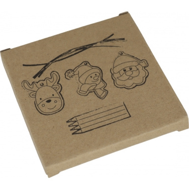 Logotrade business gifts photo of: Christmas tree tag painting set DRESDEN