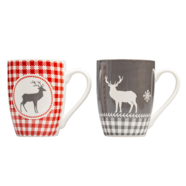 Logo trade promotional giveaways picture of: 2 Xmas mugs ANKARA