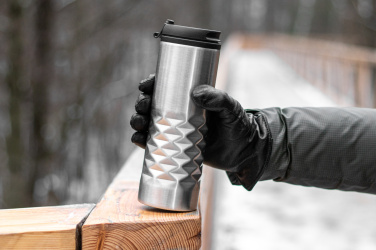 Logo trade promotional products picture of: Thermal stainless steel mug SANTANDER 500 ml