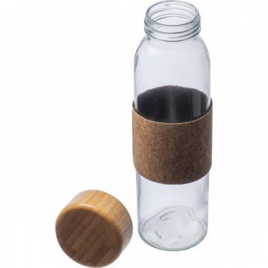 Logo trade promotional item photo of: Glass bottle SKOPJE 500 ml