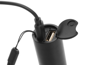 Logotrade promotional gifts photo of: Flashflight ZAGROS Schwarzwolf