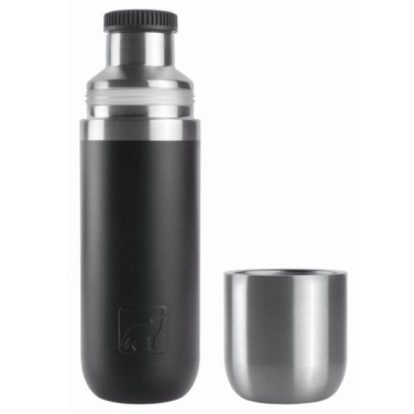 Logo trade promotional item photo of: Vacuum bottle DINARA Schwarzwolf