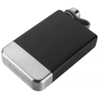 Logotrade promotional giveaway picture of: Hip flask set TAHAT Schwarzwolf