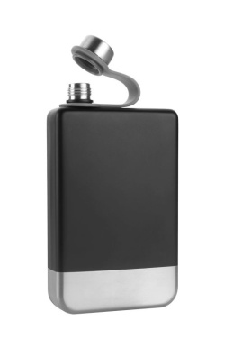 Logo trade advertising products picture of: Hip flask HALTI Schwarzwolf