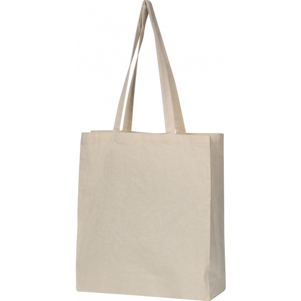 Logotrade promotional gift picture of: Organic cotton bag with bottom fold INNSBRUCK